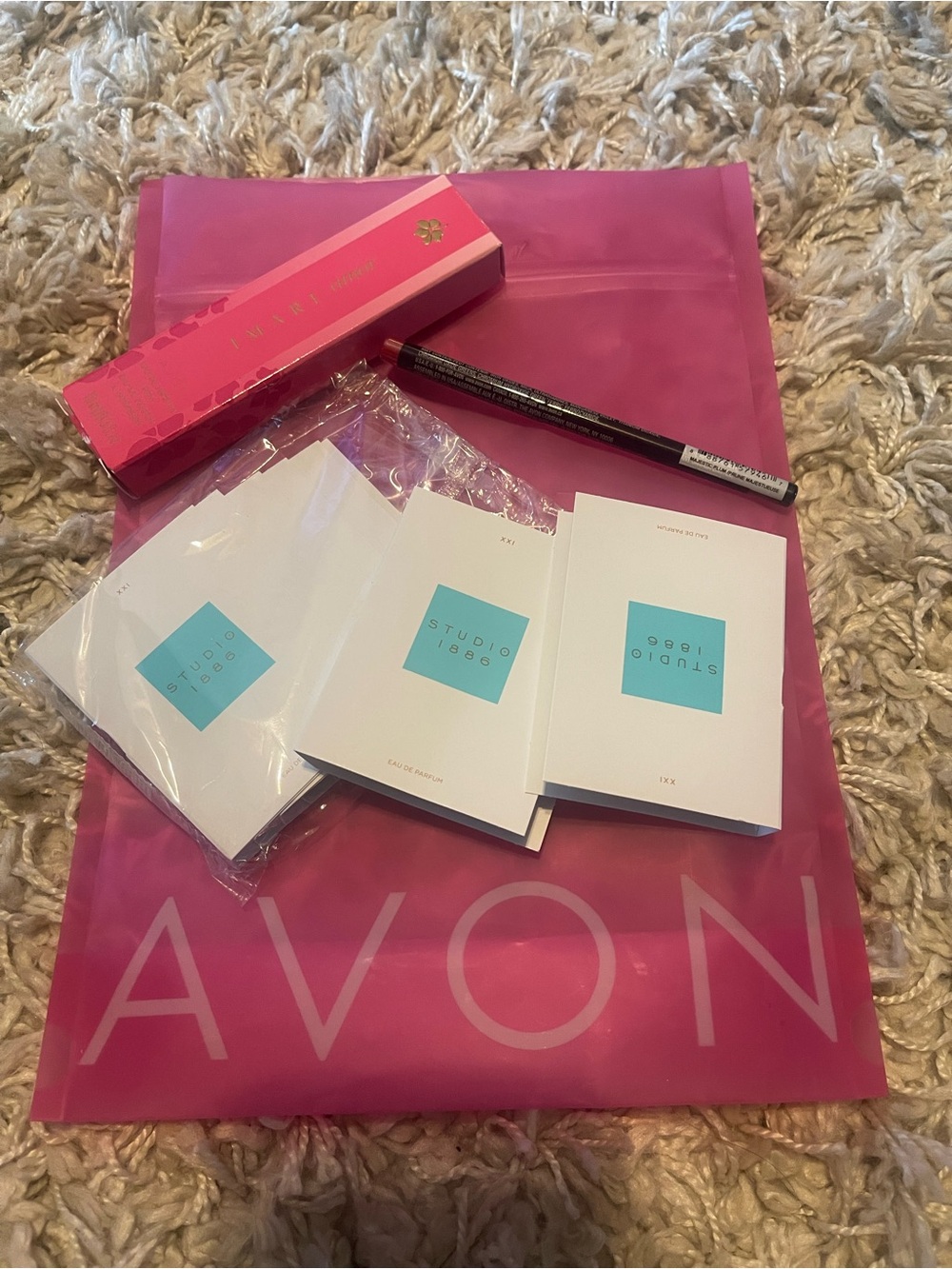 Avon Lip Liner Pencil and Perfume- Vibrant Pink